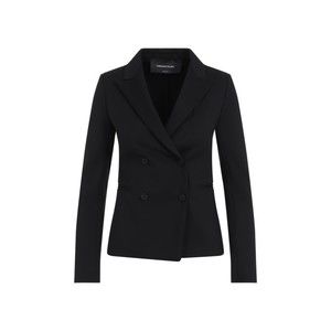 Fabiana Filippi Double-Breasted Black Polyamide Jacket - NWT
